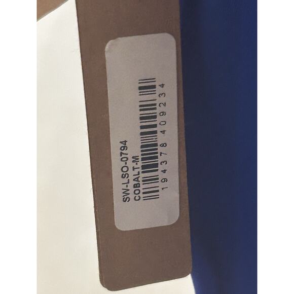 NWT Skims Long Sleeve Zip Up Swimsuit in Cobalt size M - Picture 6 of 6